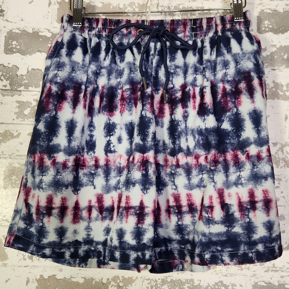 COVE Men's‎ Tie Dye Swim Trunks Shorts Elastic Waist Drawstring Pockets Size M